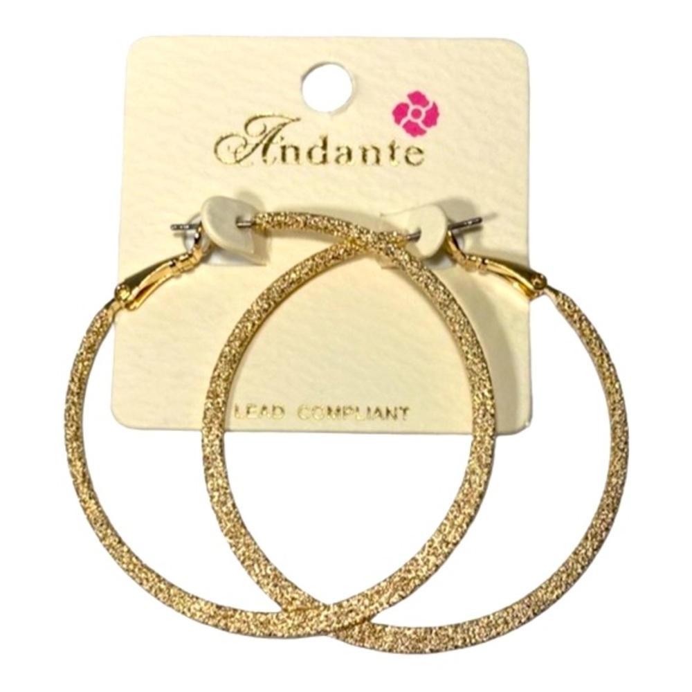 Gold Fashion Hoop Earrings